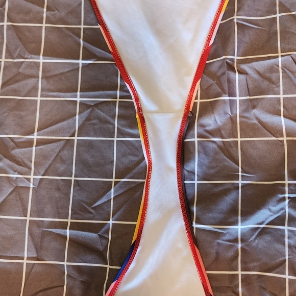 Missguided bikini bottom. Super high cut! US size 6 striped, string tie - Picture 6 of 9